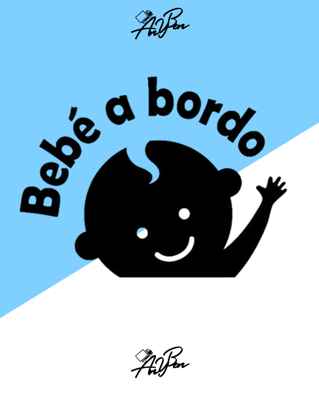 Sticker de Bebe Abordo